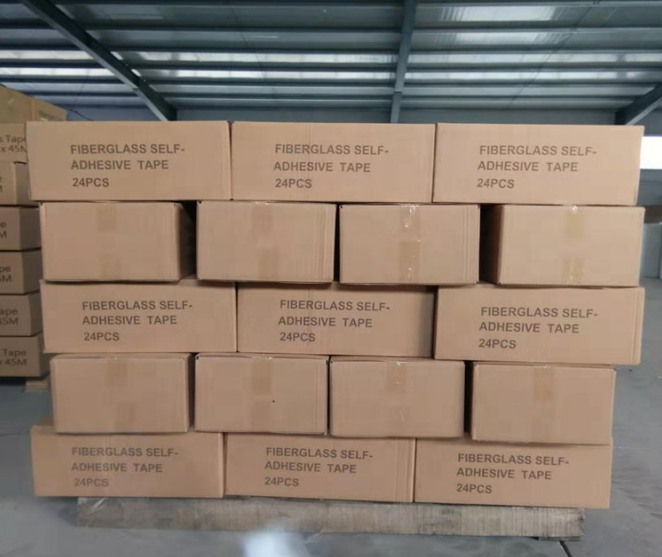 adhesive-backed fiberglass mesh product